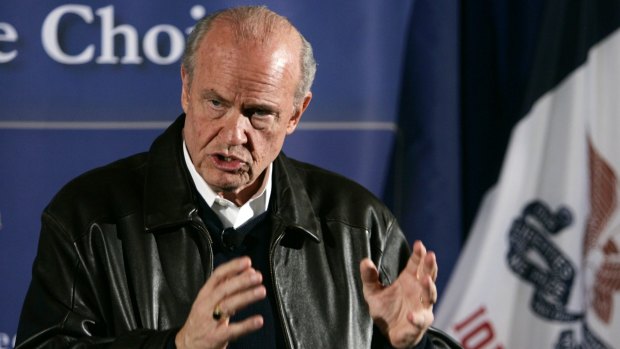 Fred Thompson during his presidential campaign in 2008.