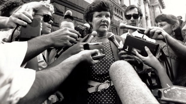 Former Victorian premier Joan Kirner in March 1990.