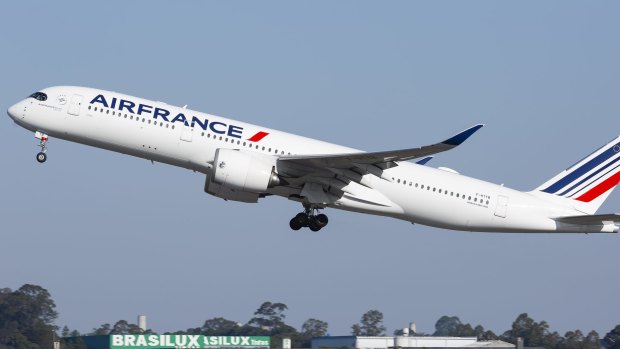 Air France flight 342 took off from Charles de Gaulle airport on Tuesday (Wednesday AEST) with a 16 per cent mix of sustainable aviation fuel in its fuel tanks, produced in France by Total from used cooking oil.