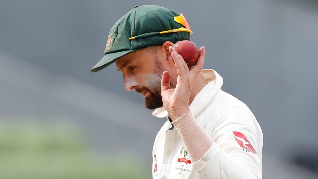 On fire: Nathan Lyon took 22 wickets in two Test matches against Bangladesh.