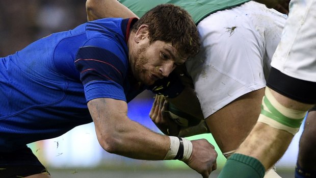 Banned: France's lock Pascal Pape.