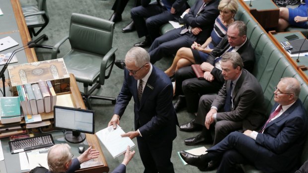 Prime Minister Malcolm Turnbull delivers the Closing the Gap report at Parliament House.