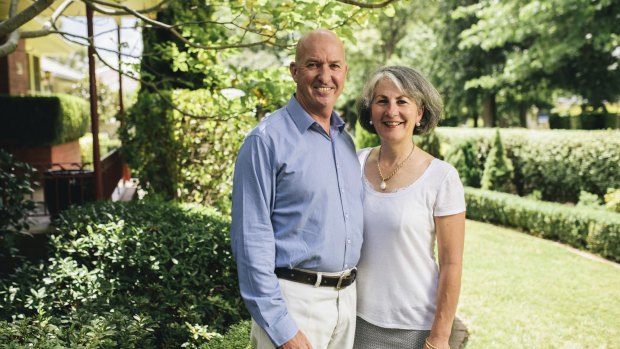 Craig Orme and his wife Theresa at home in Yarralumla.