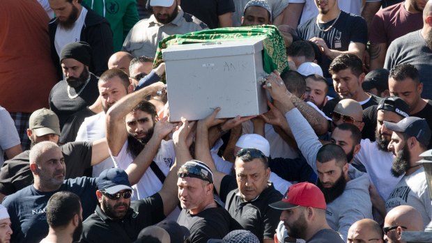 Hundreds attended the funeral of underworld figure Wally Ahamd. 