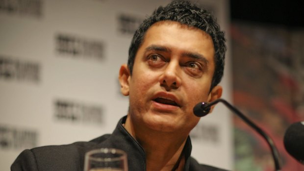 Aamir  Khan in Melbourne in 2010.