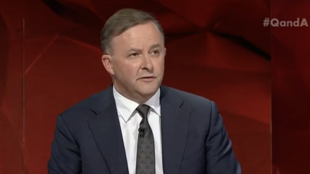 'I think the public are very disappointed - they're not angry with Malcolm Turnbull' ... Labor's Anthony Albanese on Q&A.