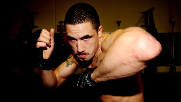 Not just a bark: Australian UFC middleweight fighter Rob Whittaker relishes in his 'underdog' status.