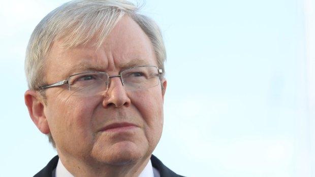 Kevin Rudd was scathing about Donald Trump.