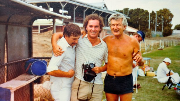 Michael Gordon (middle) with former prime minister Bob Hawke.