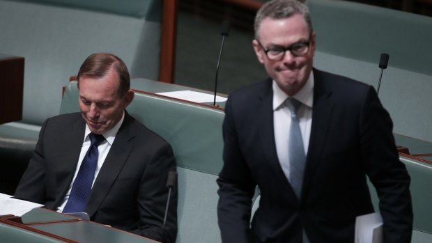 Former prime minister Tony Abbott and Christopher Pyne clashed over Mr Abbott's proposed 'pious amendment'.