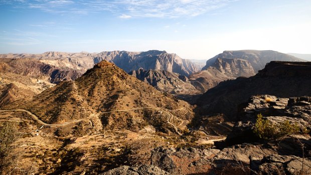 Jebel Akhdar (Green Mountain), Oman. 