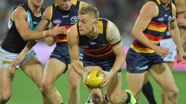 Hugh Greenwood in action for the Crows.