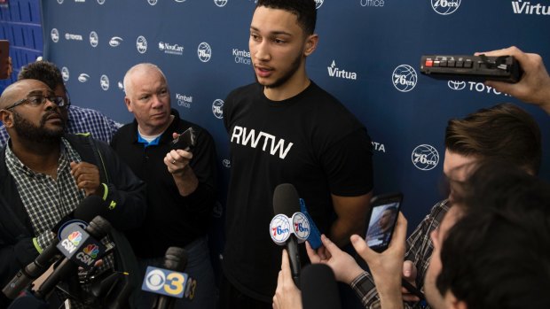 "I'm going to work until I'm back to where I was": Ben Simmons.