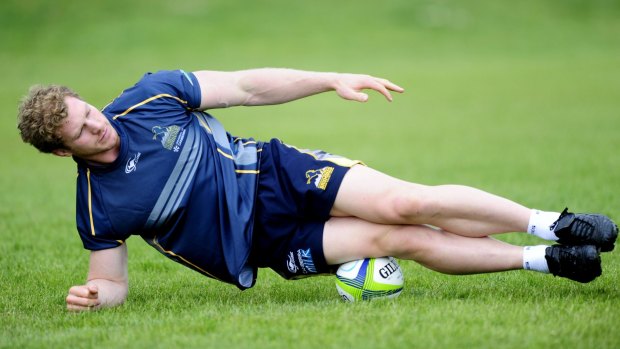 David Pocock during Brumbies training.