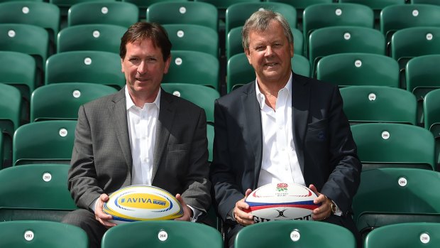 Deep pockets: Ian Ritchie, chief executive of Rugby Football Union and Mark McCafferty, chief executive of Premiership Rugby.