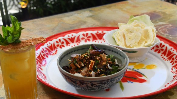 Chiang Mai chicken larb.