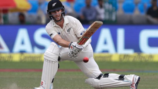 Leading from the front: Captain Kane Williamson scored over half his side's runs in the second innings to defeat Pakistan.