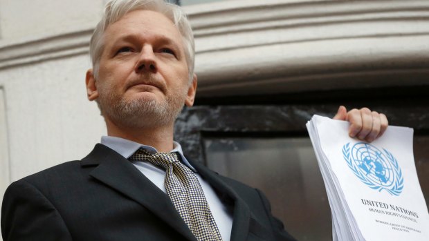Julian Assange is confined to the Ecuadorian embassy in London.