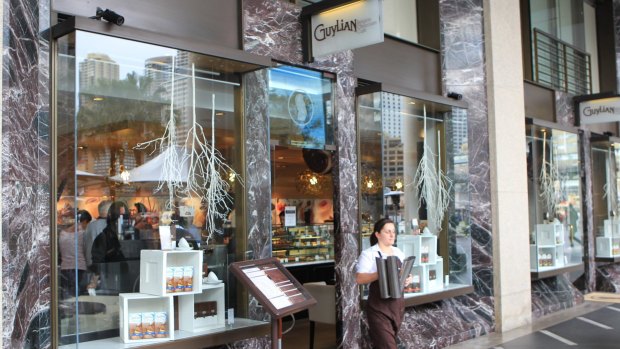 A Guylian Cafe in Sydney. Melbourne is the next stop for the Belgian chocolate bar.