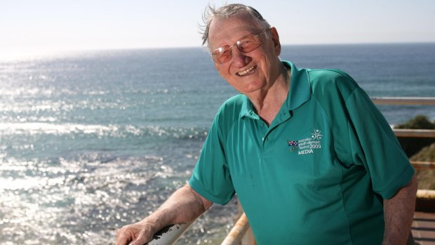 Norman May near his home at Bondi Beach.