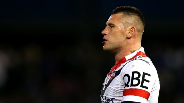 Shaun Kenny-Dowall of the Roosters was allegedly found in possession of cocaine at a Sydney nightclub. 