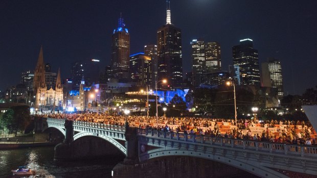 Arrests were up 25 per cent from last New Year's Eve in Melbourne.