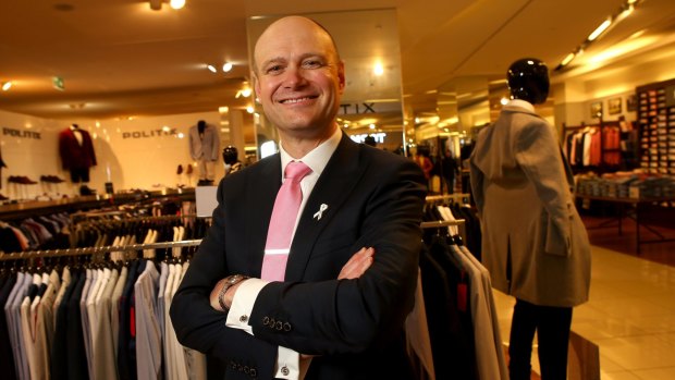 Myer chief executive Richard Umbers is investing in its private-label fashion brands to drive profitability.