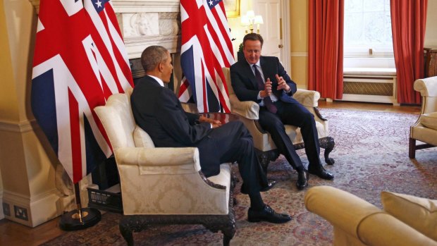 Prime Minister David Cameron meets US President Barack Obama.