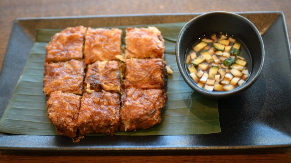 The classic street snack martabak mesir - roti bread with egg and beef rendang - stopped our reviewer in her tracks.