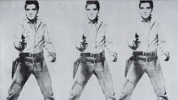 Warhol's 'Triple Elvis', part of the Fisher Collection at the San Francisco Museum of Modern Art.