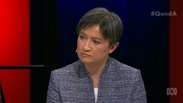 Speaking out against prejudice: Penny Wong.