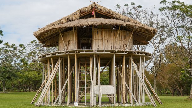 The traditional stilt house of the Beinan people, one of the 16 aboriginal tribes of Taiwan.