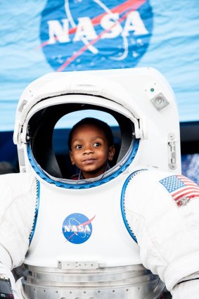 A child at one of the World Science Festival events in New York.
