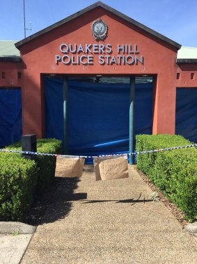Quakers Hill police station remained closed on Wednesday.