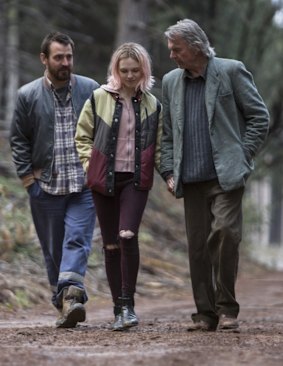 Family crisis: (from left) Ewen Leslie, Odessa Young and Sam Neill in <i>The Daughter</i>.