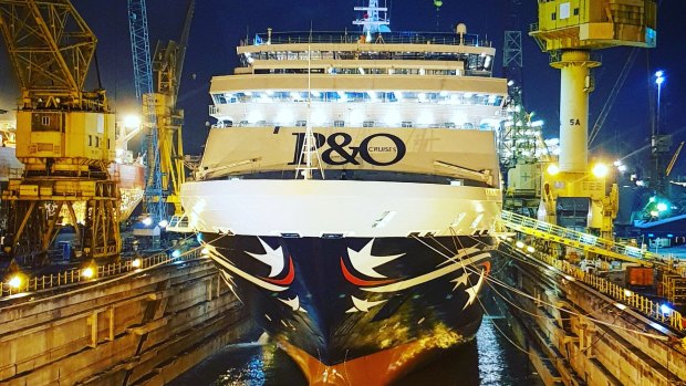 P&O's Pacific Aria has recently emerged from it's dry-dock refurbishment in Singapore.
