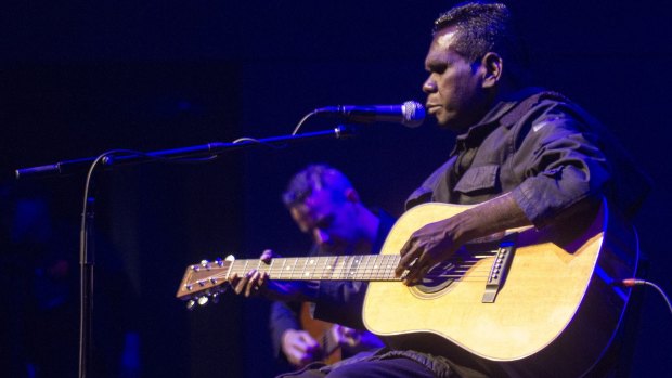 Gurrumul performs songs from his new album <i>Gospel Songs</i> at Hamer Hall.