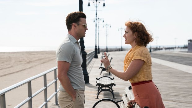 Mickey (Justin Timberlake) and Ginny (Kate Winslet) star in <i>Wonder Wheel</I>.