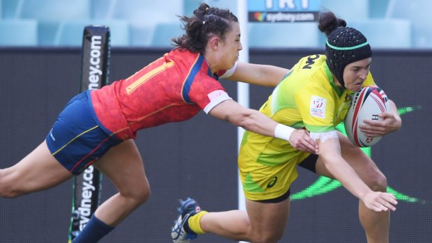 No stopping: Australia's women's sevens side can't stop forging ahead.