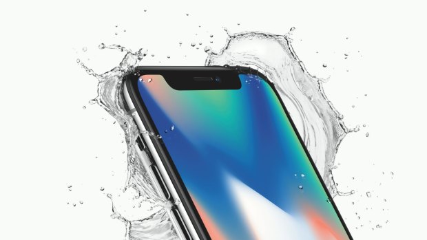 'The notch' that houses the Face ID sensors is the only part of the front of the iPhone X not covered in screen.
