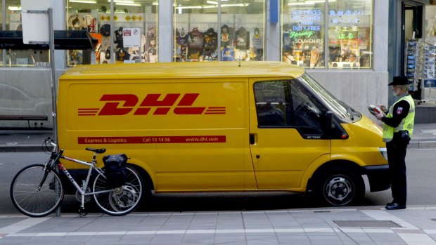 Melbourne City Council would like to see fewer delivery vans such as this in the CBD.