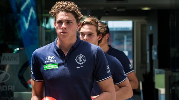 Contrite: Charlie Curnow