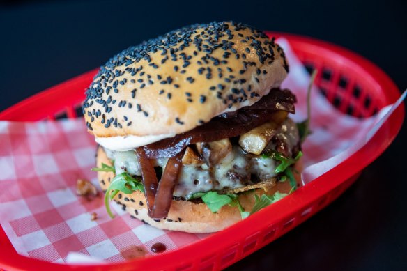 The Donald Truff burger with truffle mayonnaise.