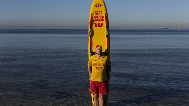 St Kilda's Life Saving Club captain Simon Lewis says he wants to use his uniquely Australian skills to help refugees. 