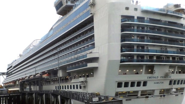The Emerald Princess cruise ship was docked in Juneau, Alaska, while the FBI invesetigated.