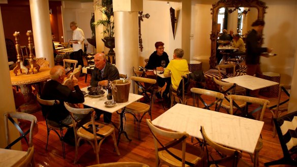 The eclectic new dining room at  The North Melbourne Hotel.