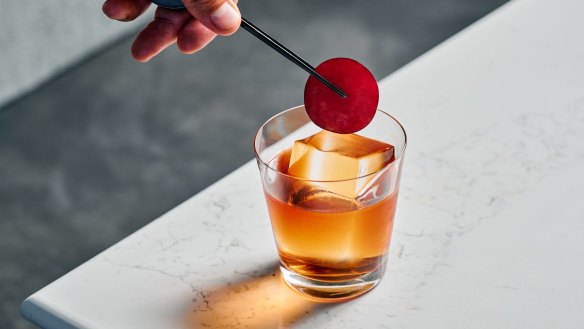 A sophisticated cocktail at Sky Bar.