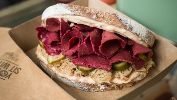 The Reuben sandwich served at Smith & Deli.