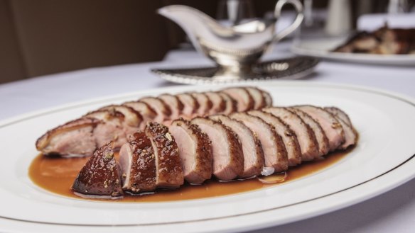 Dry aged Maremma duck breast at The Charles Grand Brasserie and Bar. 