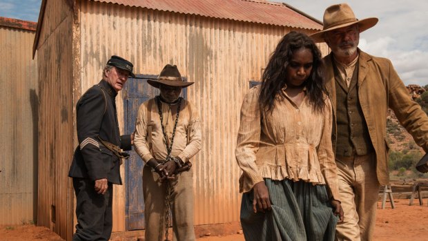 Hunted: Sam Kelly (Hamilton Morris), an Indigenous stockman, and his wife Lizzie (Natassia Gorey Furber).